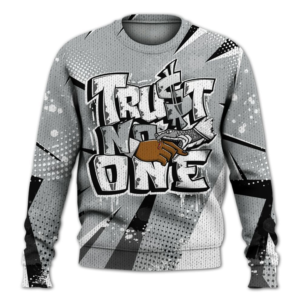 Sweater To Match Retro Pure Money 3s - Trust No One Dripping Graphic