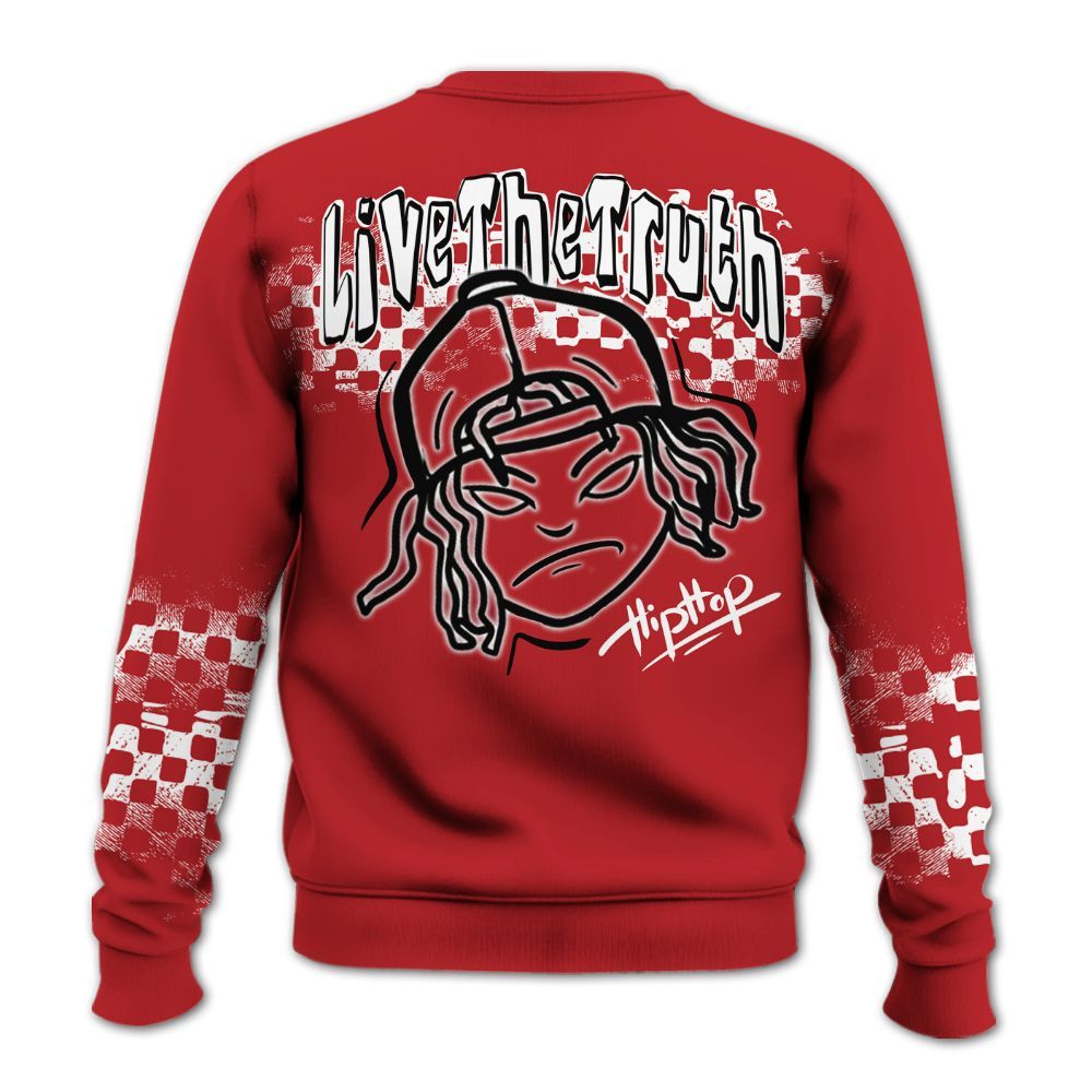 Sweatshirt To Match Retro Cherry 12s - Feel Life Street Style All Over Print