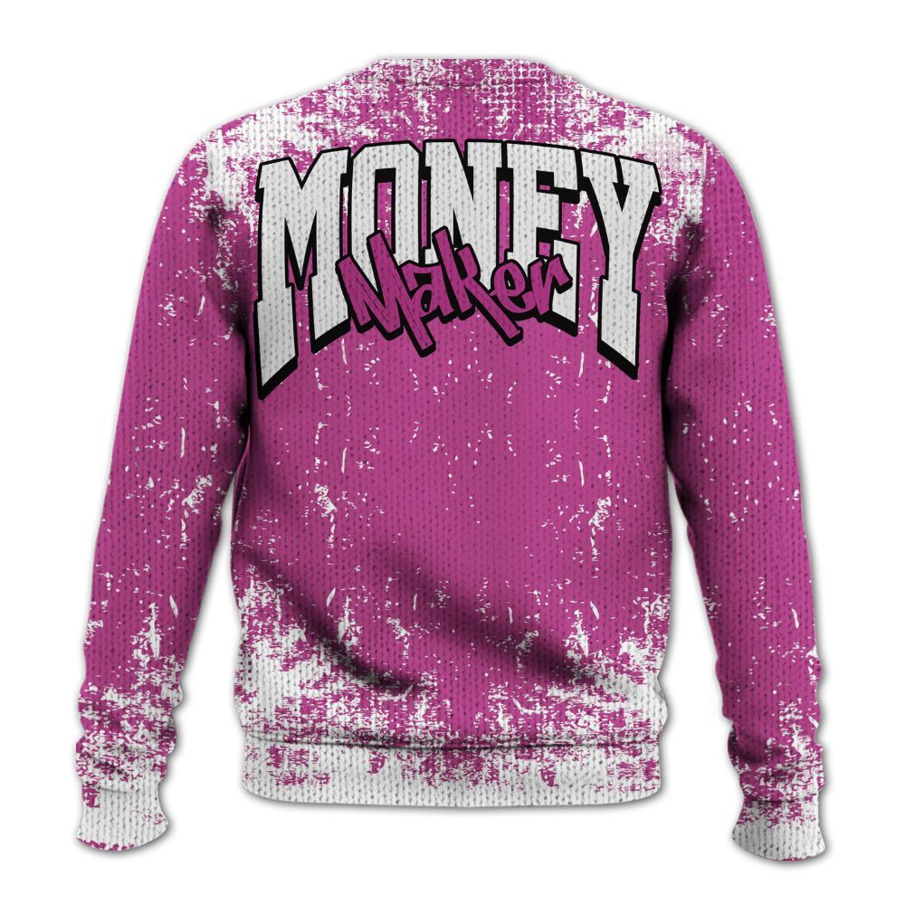 Knitted Sweater To Match Dunk Low Active Fuchsia - Move In Silence Money Street Retro