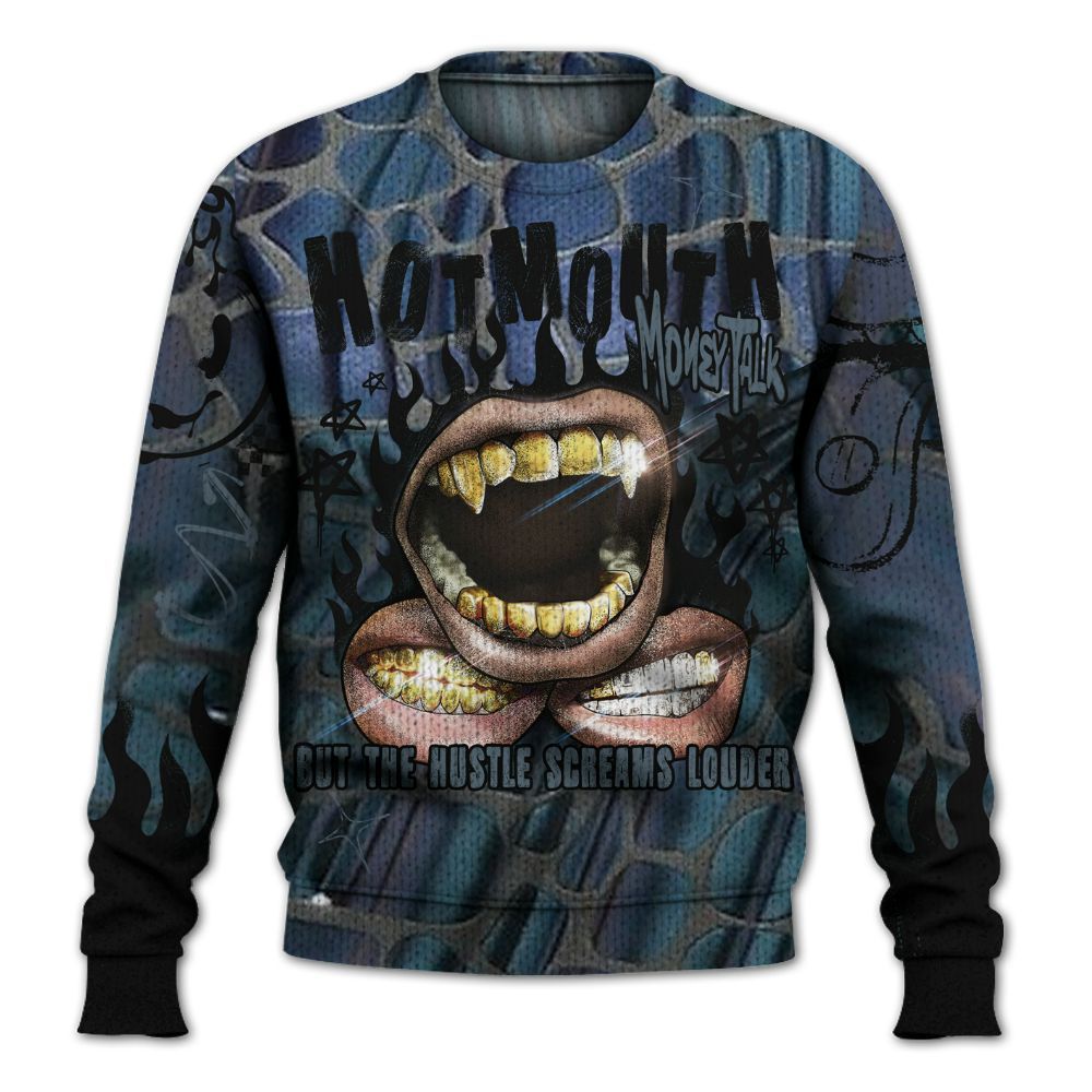 Knitted Sweater To Match Air Foamposite Kazuya Mishima - Mouth Burning Street Style