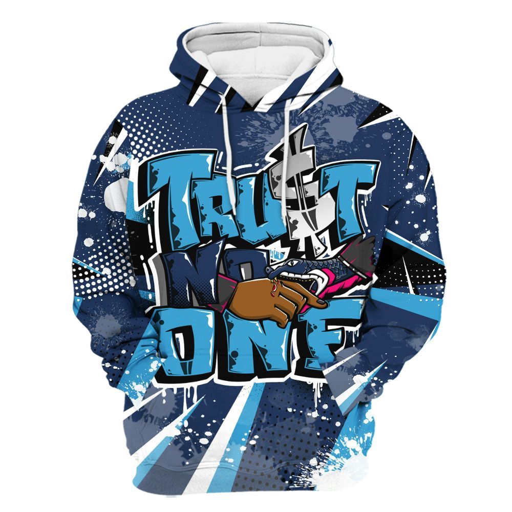 Hoodie To Match Air Max 180 University Blue - Poly Trust No One Dripping All Over Print
