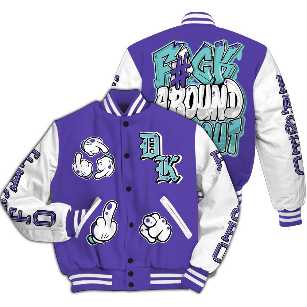 Varsity Jacket To Match Low Hornets 1s - F Around Find Out Graphic All Over Print