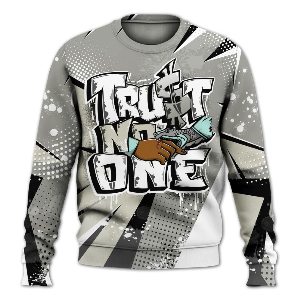 Sweatshirt To Match Low OG Year Of The Snake 1s - Poly Trust No One Dripping All Over Print