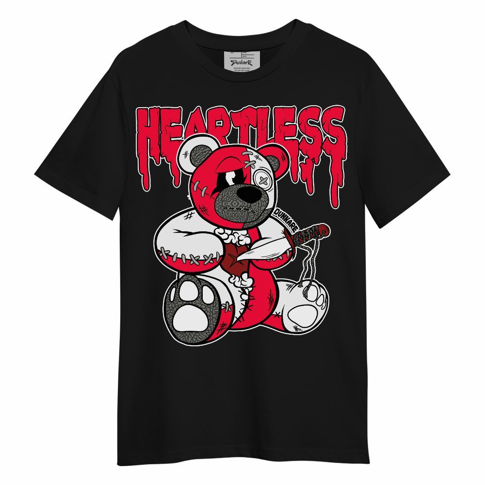 Shirt To Match Retro Fire Red 3s - Heartless Bear Unisex Shirt