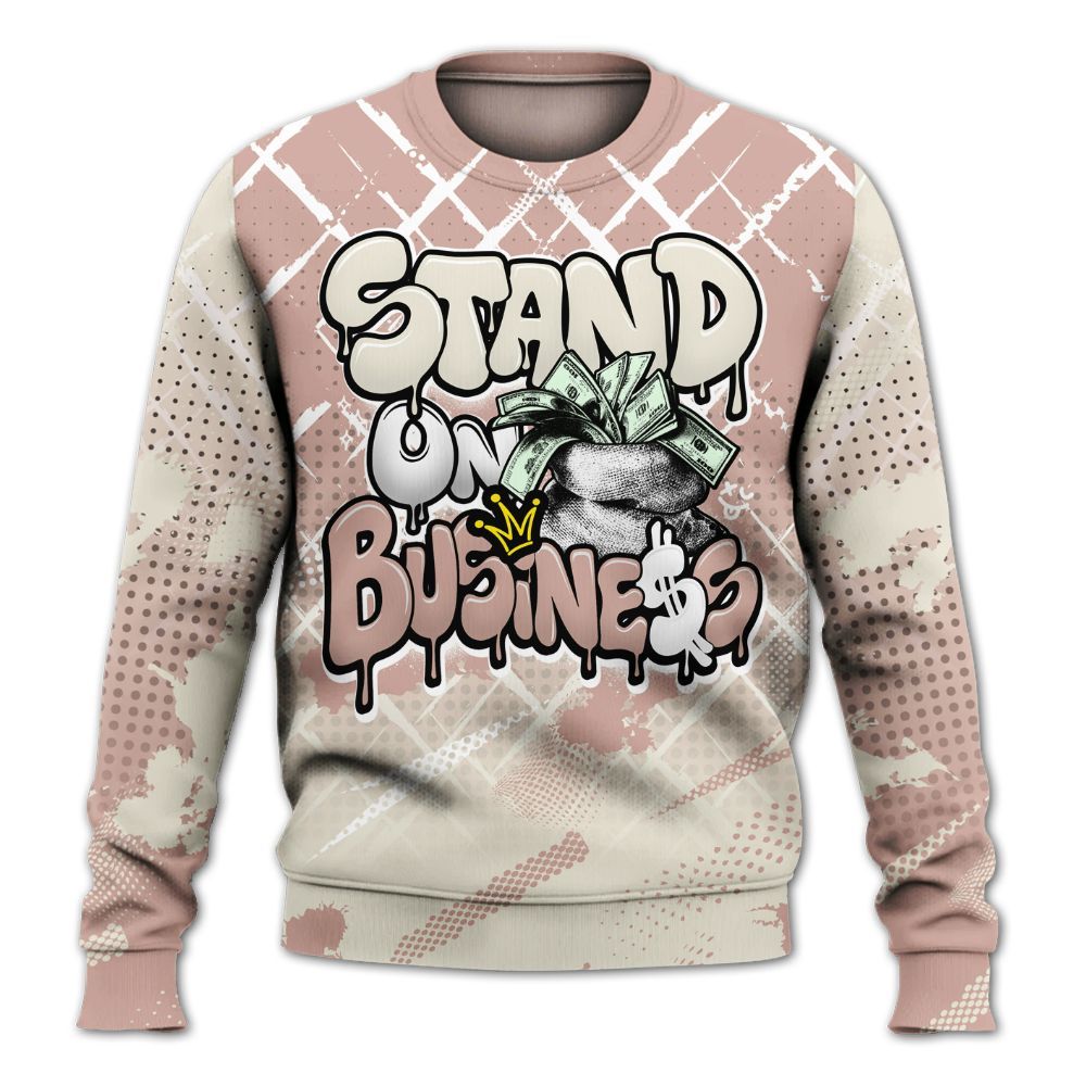 Sweatshirt To Match Air Force Low 1 Arctic Orange - Halftone Stand Business Dripping All Over Print