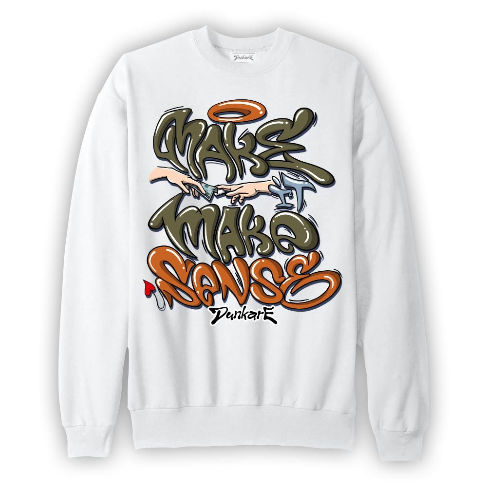 Sweatshirt To match Olive 5s Sweatshirt - Make It Make Sense Graffiti Graphic 2304 NMP