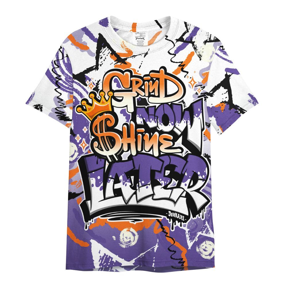 Shirt To Match Air Max Waffle SP Voltage Purple - Grind Shine Later Drip All Over Print