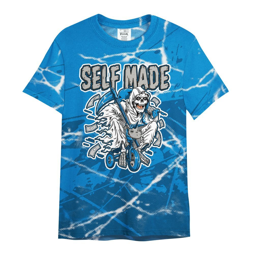 Shirt To Match Military Blue 4s - Self Make Skeleton Profound All Over Print