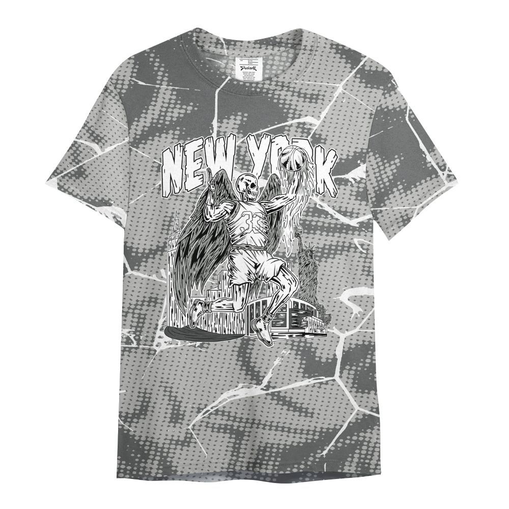 Shirt To Match Paris Olympics 4s - Ewing Era Skeleton Crack All Over Print