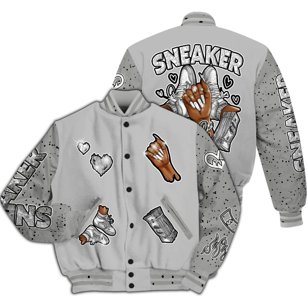 Varsity Jacket To Match Retro White Oreo 4s - Sneakerz Girlz All Over Print