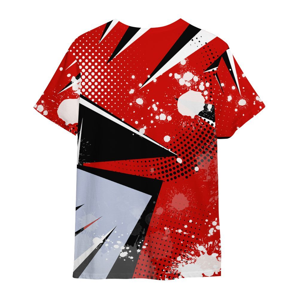 Shirt To Match Fire Red 6s - Poly Trust No One Dripping All Over Print