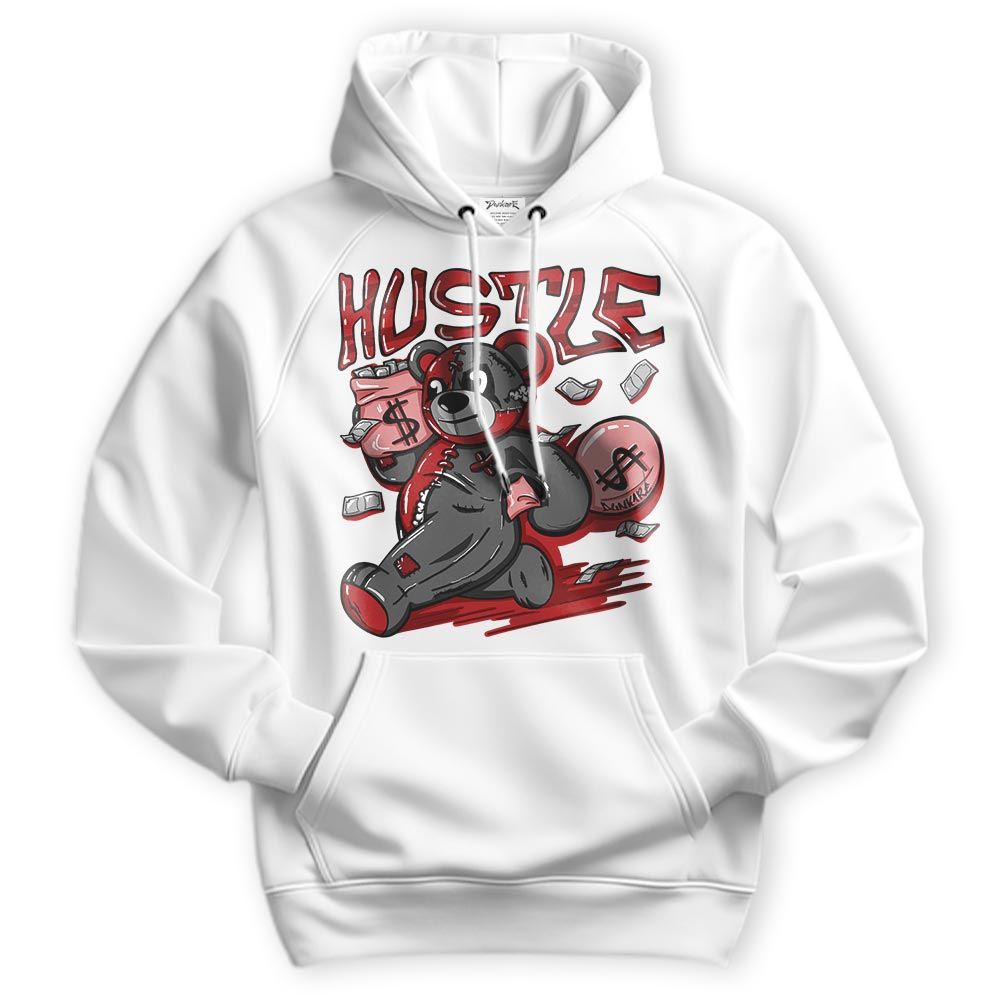 Sweatshirt To Match Red Taxi 12s Hoodie - Hustles Bear Hoodie Unisex