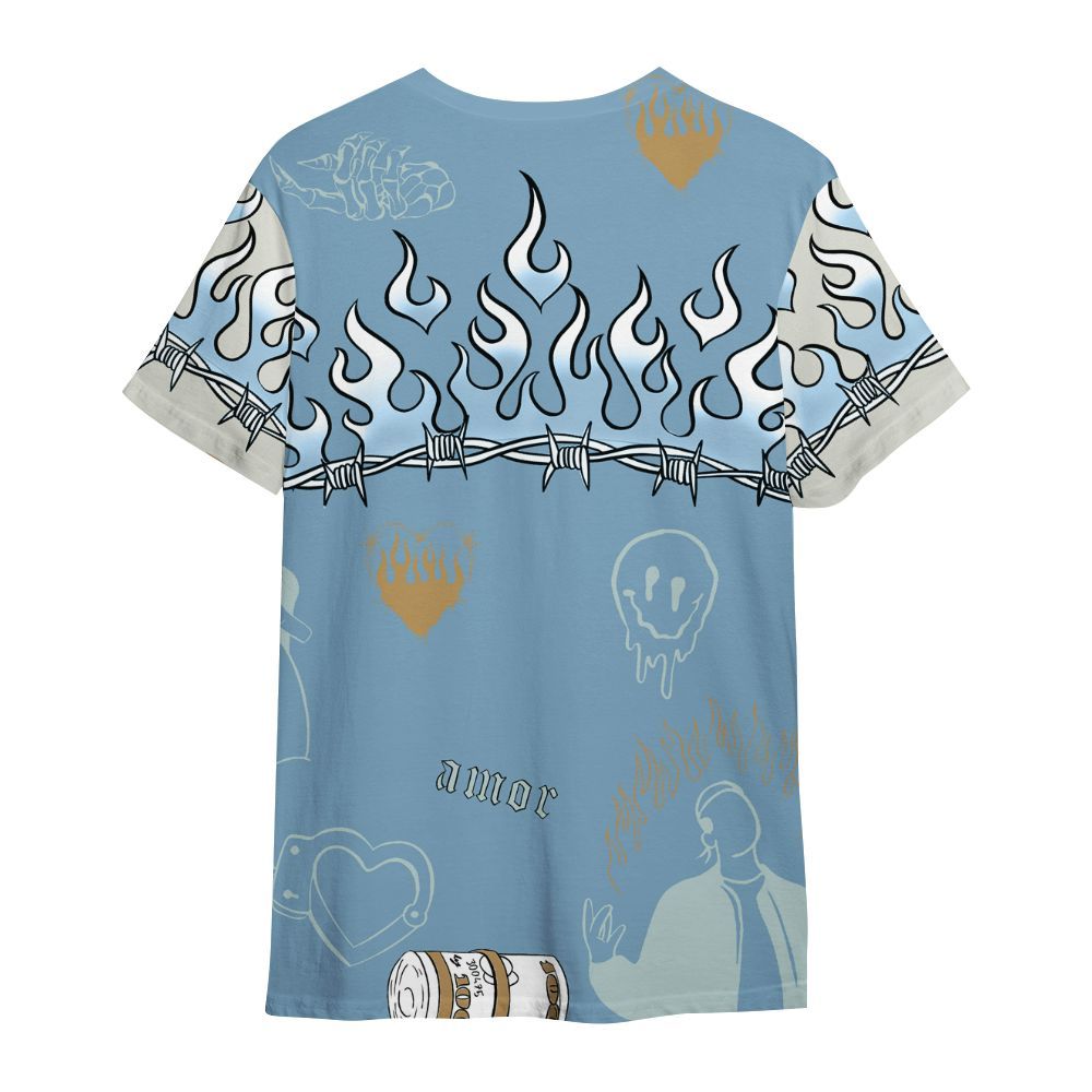 Shirt To Match Denim Worn Blue 2025 4s - Snake Trust No One All Over Print