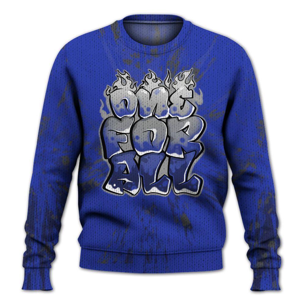 Knitted Sweater To Match Air Max Plus Black Racer Blue - Ones For All Graphic Luxury