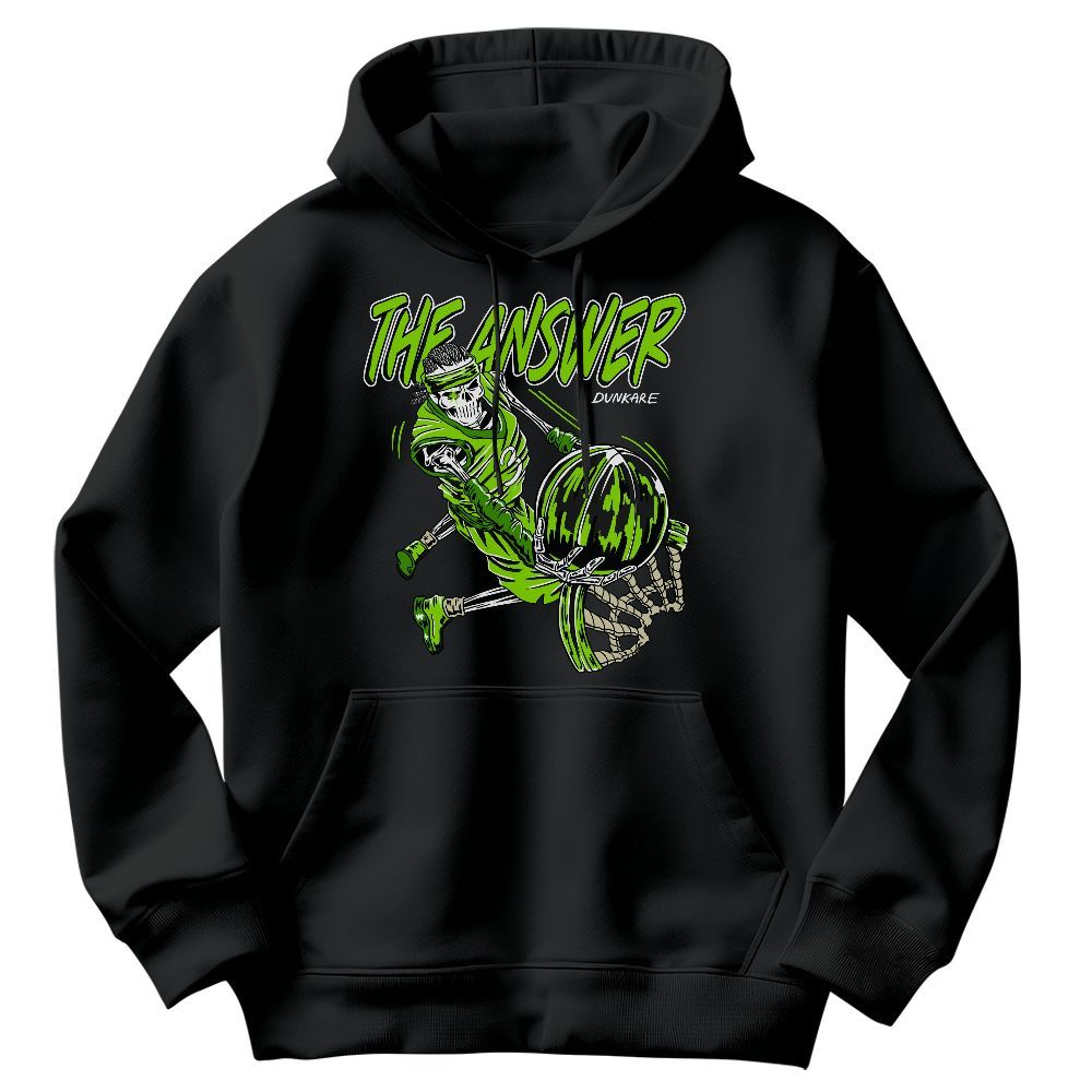 Sweatshirt To Match Electric Green 6s - The Answer Skeleton Graphic
