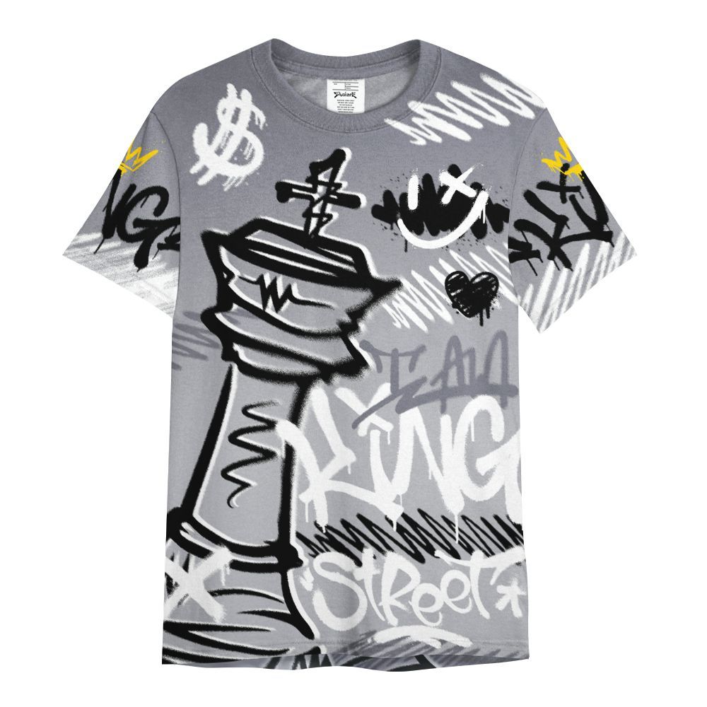 Shirt To Match Low Cement Grey 11s - Street King Chess Streetwear All Over Print