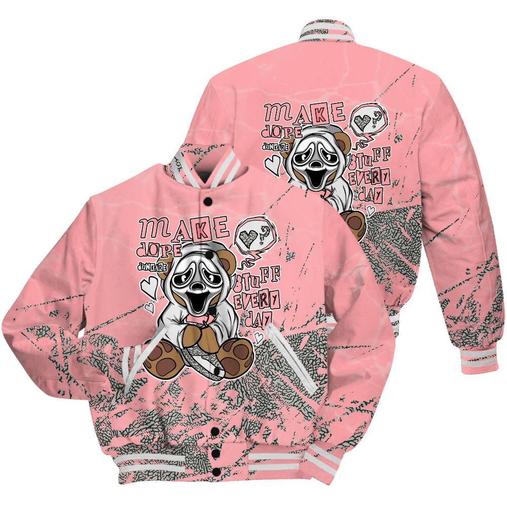 Varsity Jacket To Match Retro Wings 3s Shirt - Make Dopes Bear Profound All Over Print
