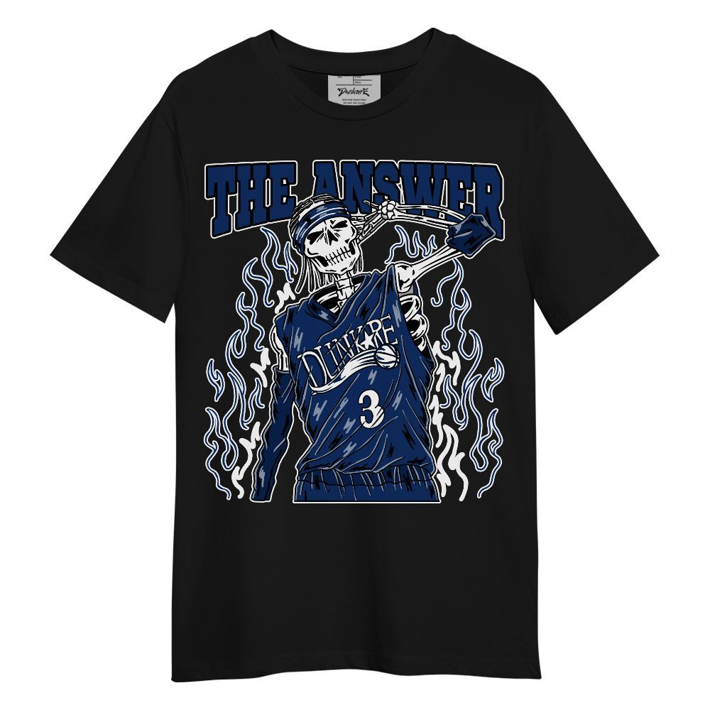 Shirt To Match High OG Deep Royal Blue 1s - Allen The Answer Skeleton Unisex Shirt