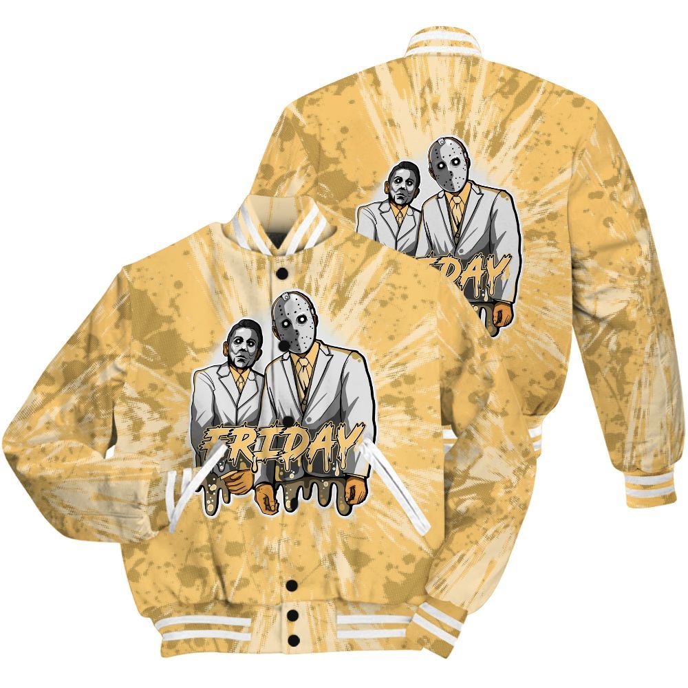 Varsity Jacket To Match Craft Paris 6s Shirt - Friday Halloween Graphic Luxury All Over Print
