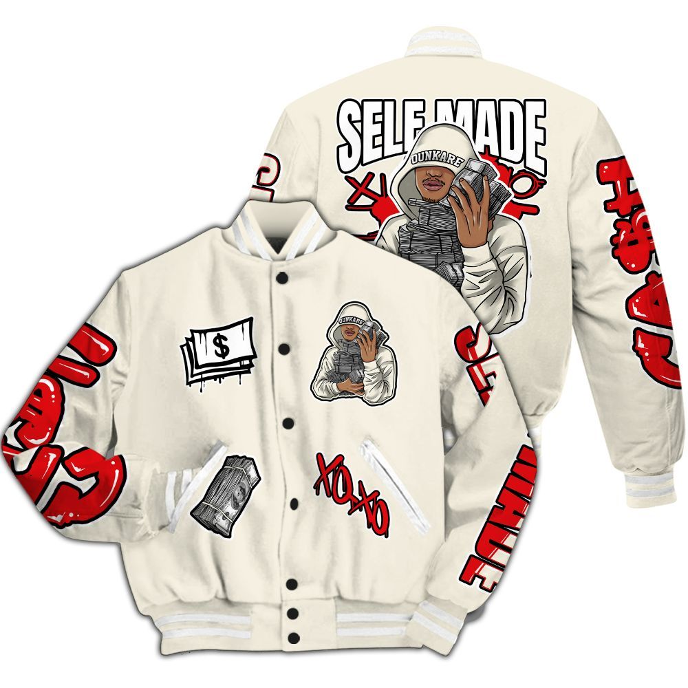 Varsity Jacket To Match Low OG Sail 1s - Selfmade Unique All Over Print