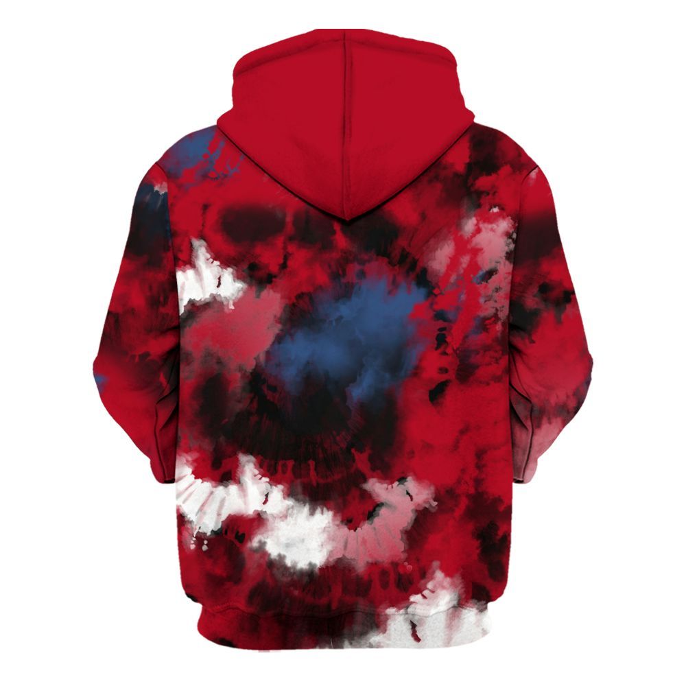 Hoodie To Match Air Griffey Max Black Red Navy Blue 1s - SNEAKER Girl Money Drip Tie Dye All Over Print