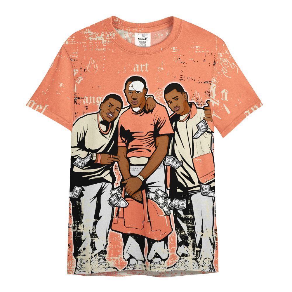 Shirt To Match DJ Khaled Crimson Bliss 5s - Paid In Full Money All Over Print