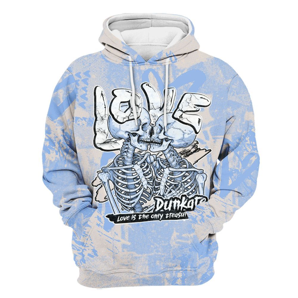 Hoodie To Match Air Max 1 Royal Pulse - Skull Love All Over Print