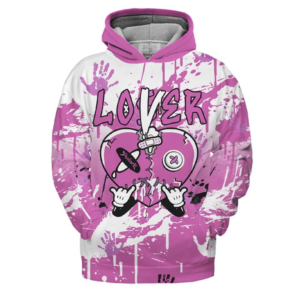 Hoodie To Match Hyper Violet 4s Hoodie, Loser Lover Drip Heart Hoodie Outfit 903 NCT