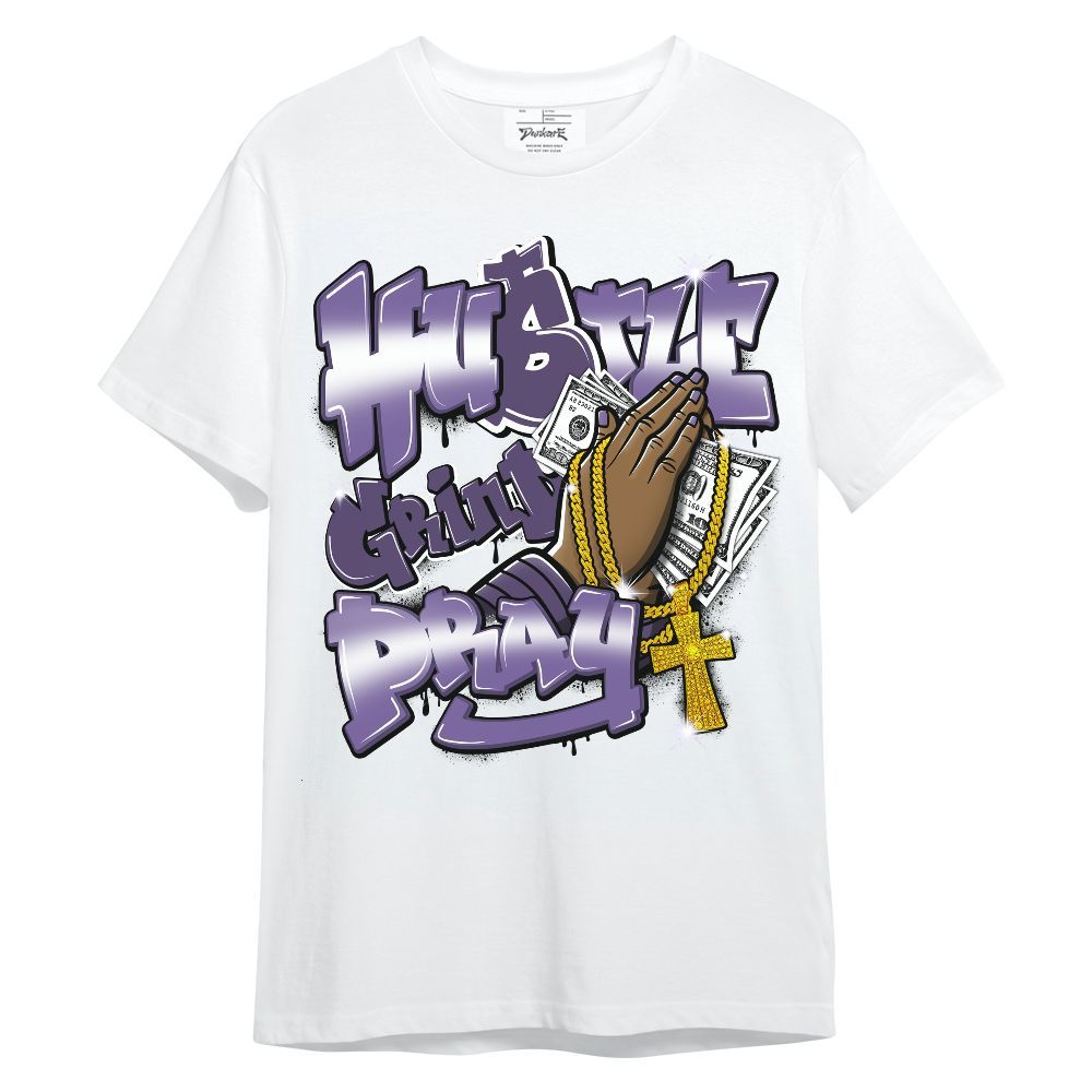 Shirt To Match Dunk Low Black Raspberry - Hustle, Money Pray Streetwear Unisex Shirt
