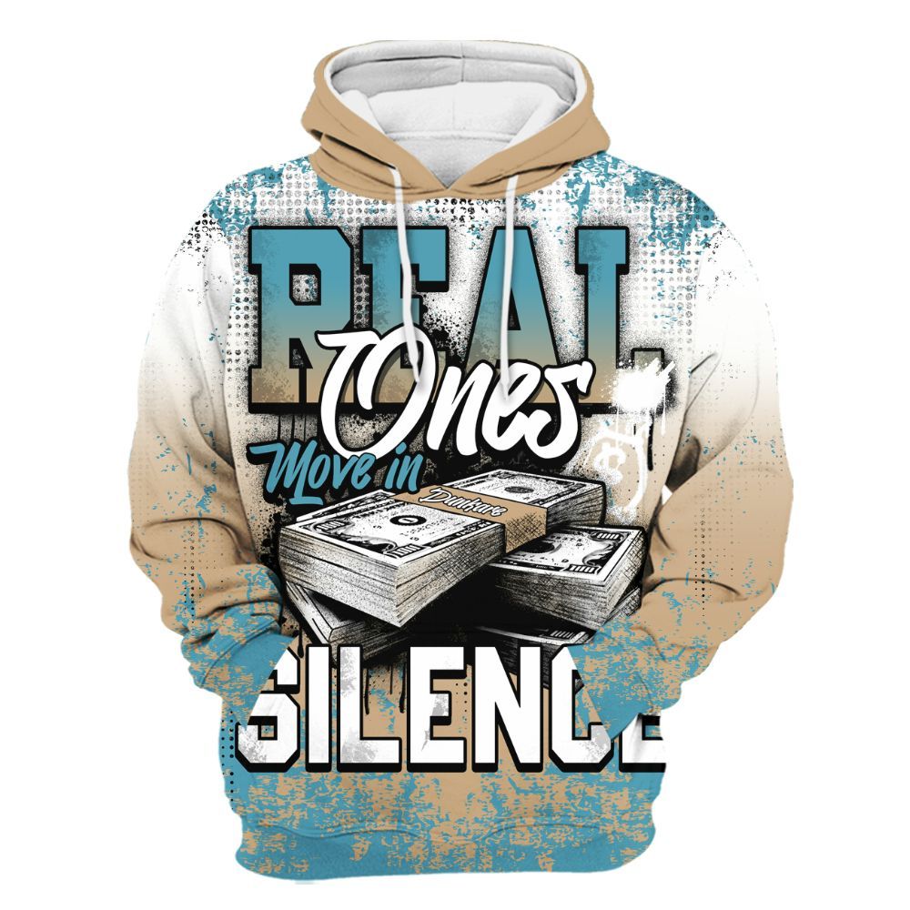 Hoodie To Match H-Town 11s - Move In Silence Money Street Retro All Over Print