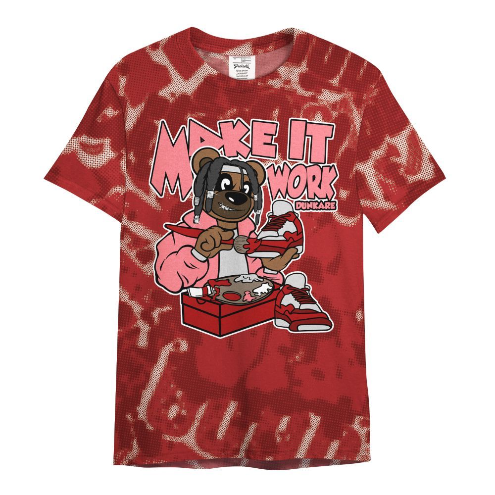 Shirt To Match Red Taxi 12s - Pull It Off Bear Street All Over Print