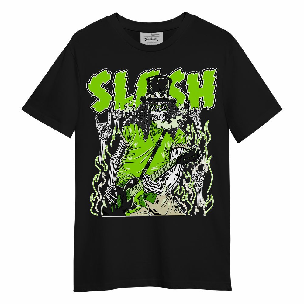 Shirt To Match Electric Green 6s - Slash Skeleton Unisex Shirt
