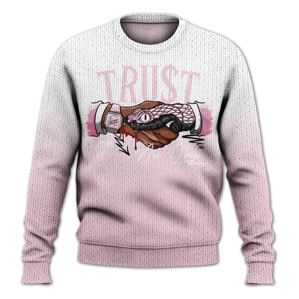 Knitted Sweater To Match Orchid 4s - Snake Trust No One Drip