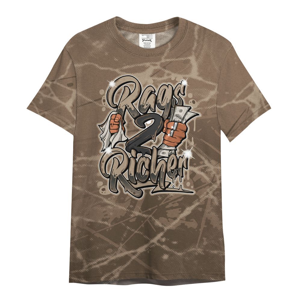 Shirt To Match Dark Mocha Jack - Rag 2 Rich Graphic All Over Print