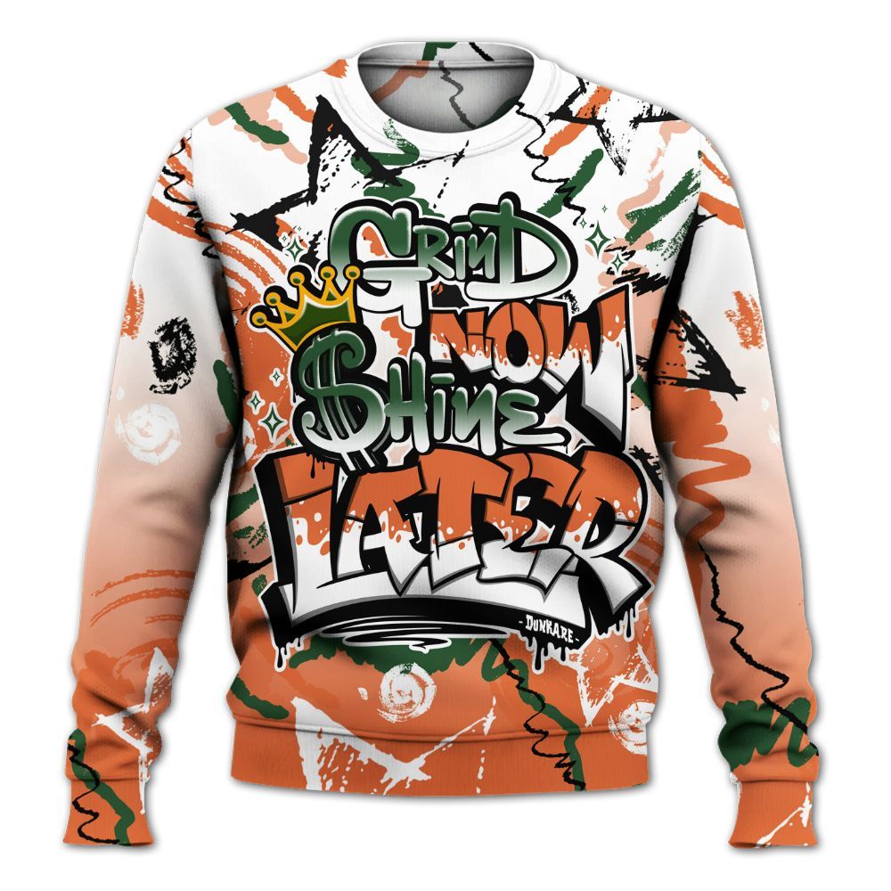 Sweatshirt To Match Low Miami 5s - Grind Shine Later Drip All Over Print