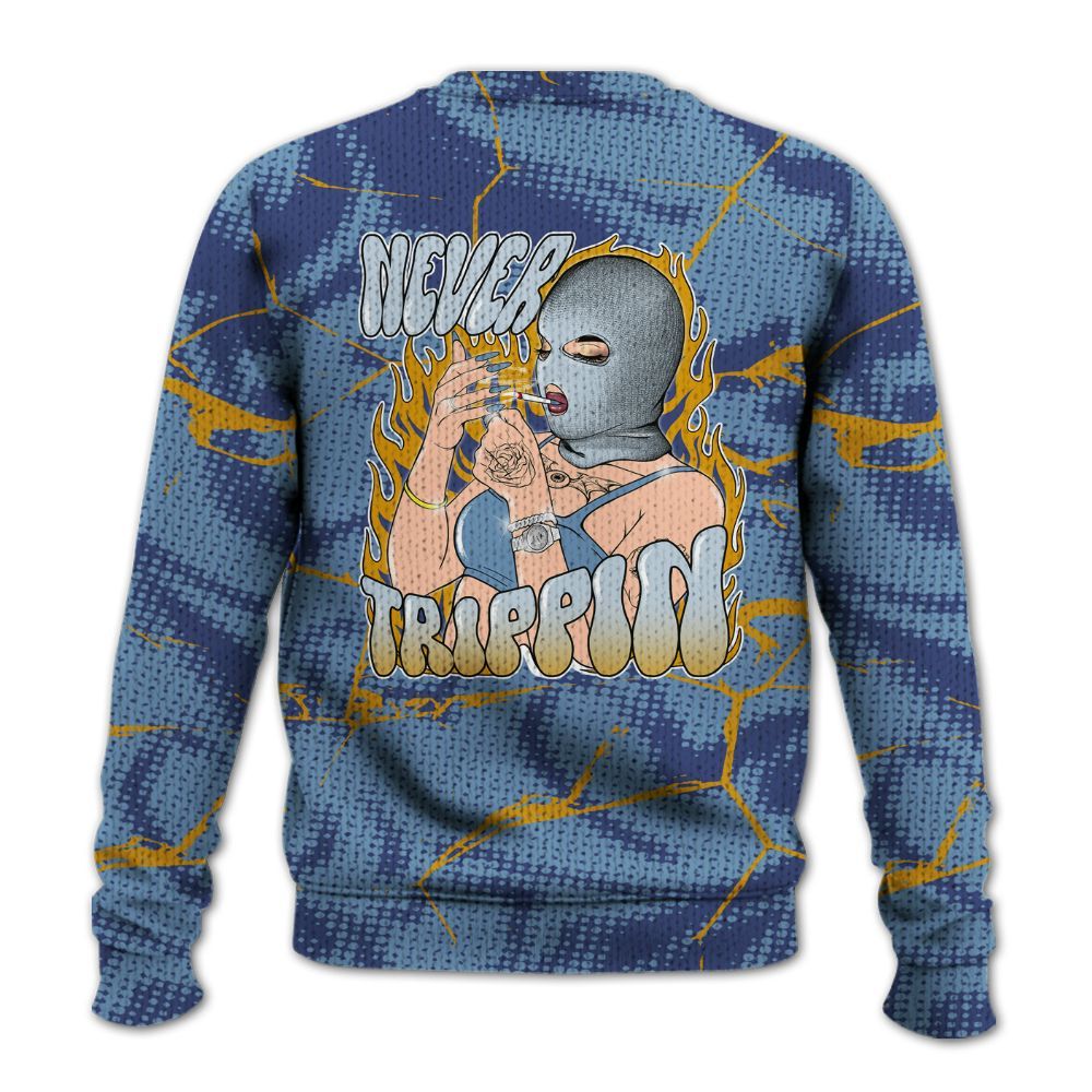 Knitted Sweater To Match High OG First In Flight 1s - Ne'er Trippin' Unique Crack