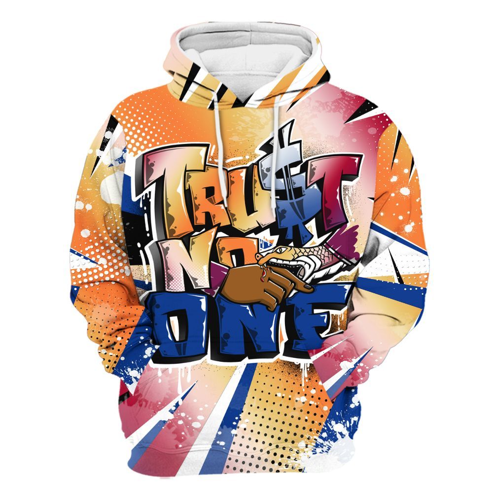 Hoodie To Match Air Griffey Max Los Angeles 1s - Poly Trust No One Dripping All Over Print