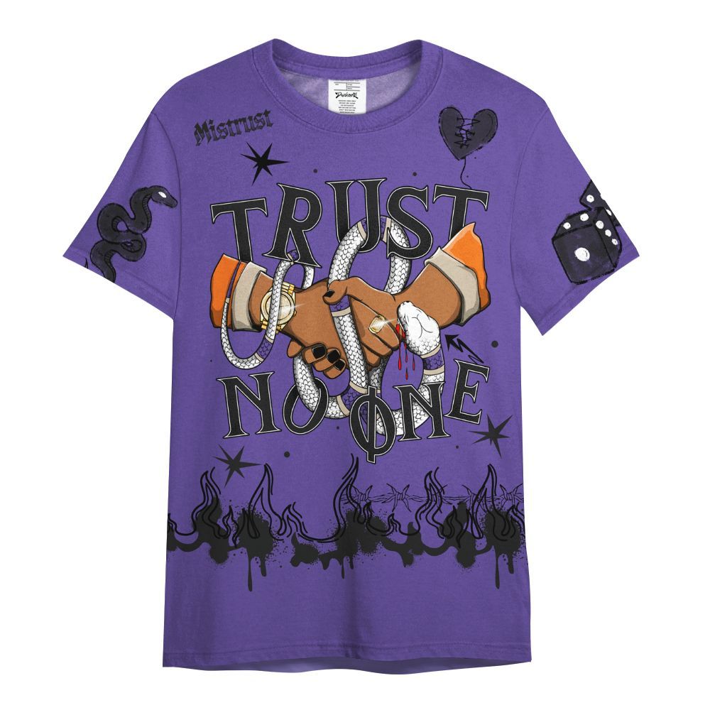 Shirt To Match Air Max Waffle SP Voltage Purple - Trust No One Snake-Bite Doodle Crayon All Over Print
