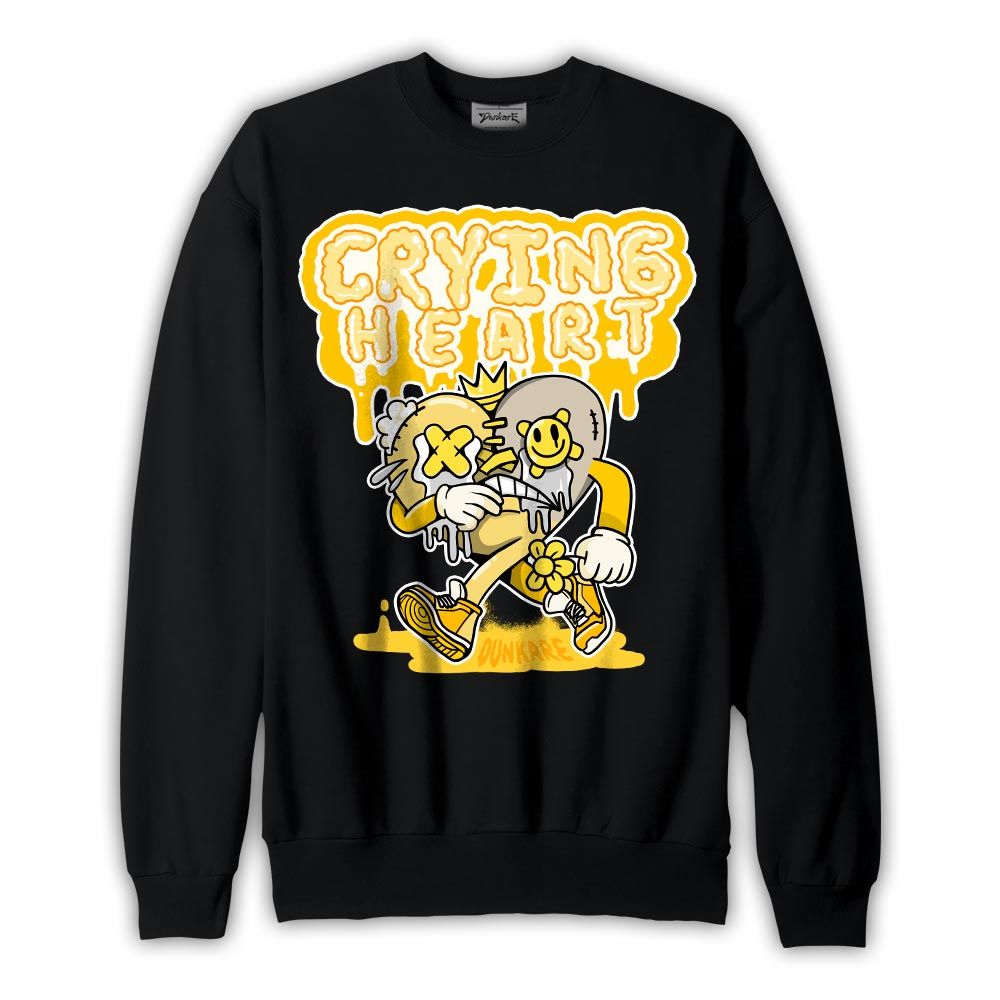 Sweatshirt To match Vivid Sulfur 4s Sweatshirt - Crying Broken Heart Graphic Graphic