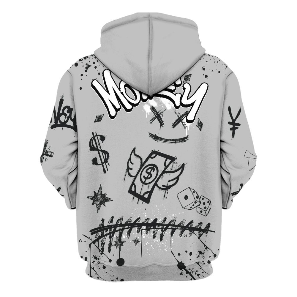 Hoodie To Match Low 85 Metallic Black 1s - Everybody Paid In Full Crayon All Over Print