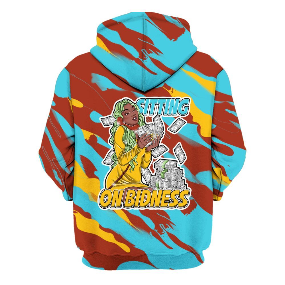 Hoodie To Match SB Dunk Di'Orr Greenwood - Bidness Colored All Over Print