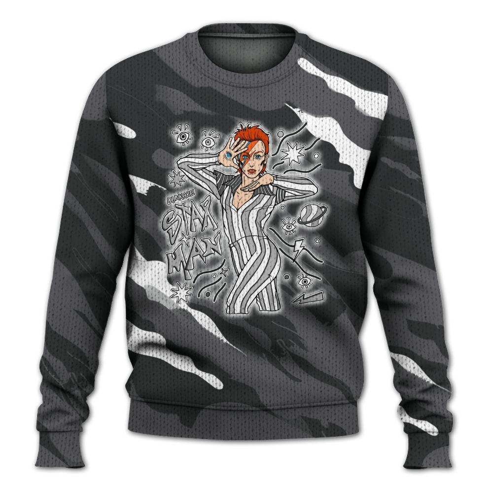 Knitted Sweater To Match White Thunder 4s - Starmans Graphics Colored