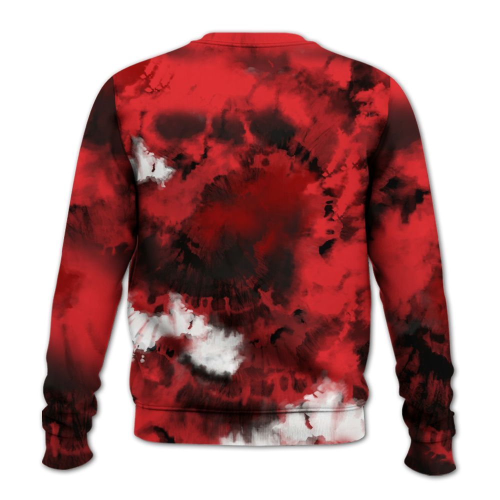 Sweatshirt To Match Chile Red 9s - SNEAKER Girl Money Drip Tie Dye All Over Print