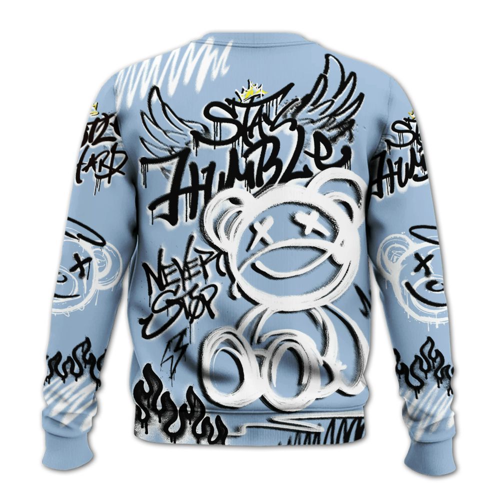 Sweatshirt To Match High University Blue 1s - Humble Drip Streetwear Graffity All Over Print