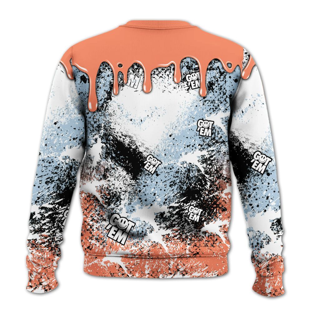 Sweatshirt To Match DJ Khaled Crimson Bliss 5s - Dripping 23 Drip All Over Print