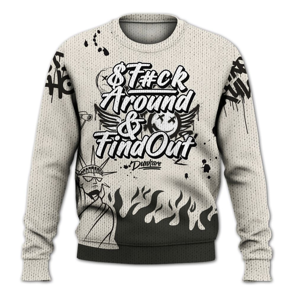 Knitted Sweater To Match Air Max Plus Moonlight Swarovski - Graphic Fck Around Find Out