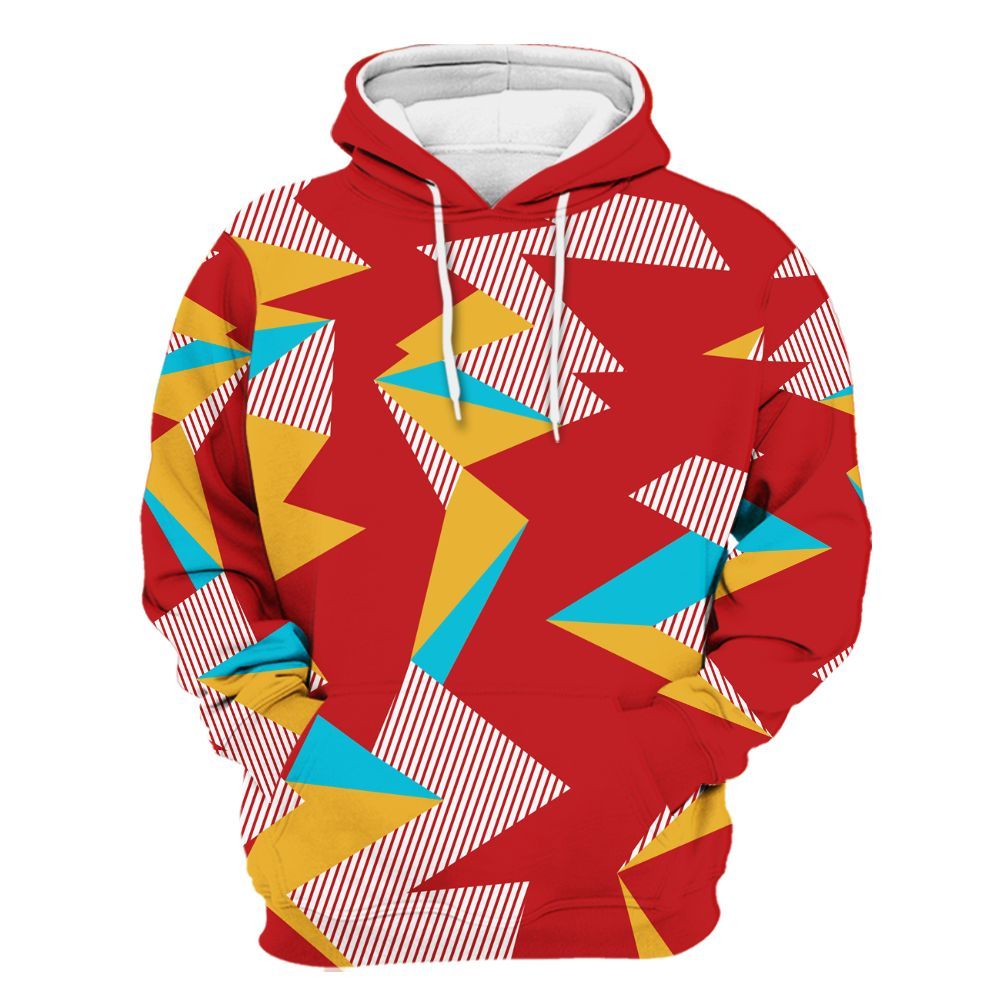 Hoodie To Match Dunk Low Fruity Pebbles - Geometric Camouflage Pattern All Over Print