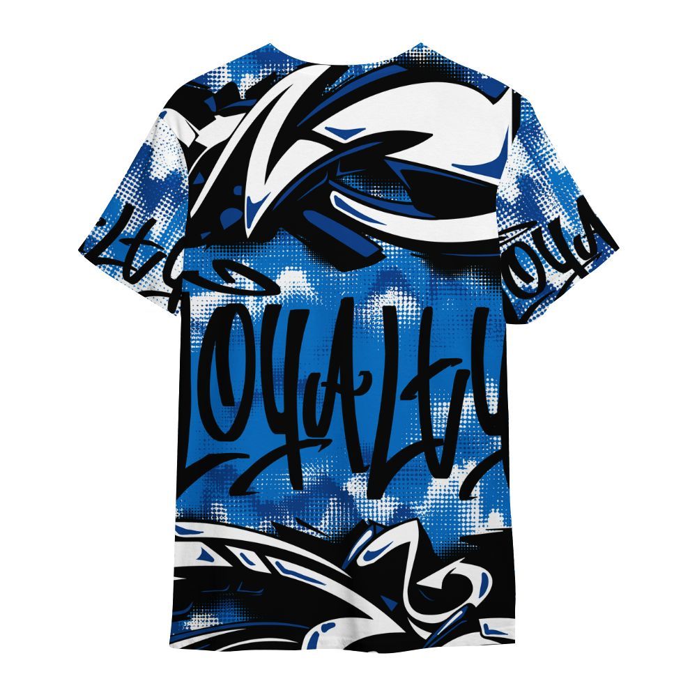 Shirt To Match Blueberry 12s - Loyalty Out Value Graffiti All Over Print