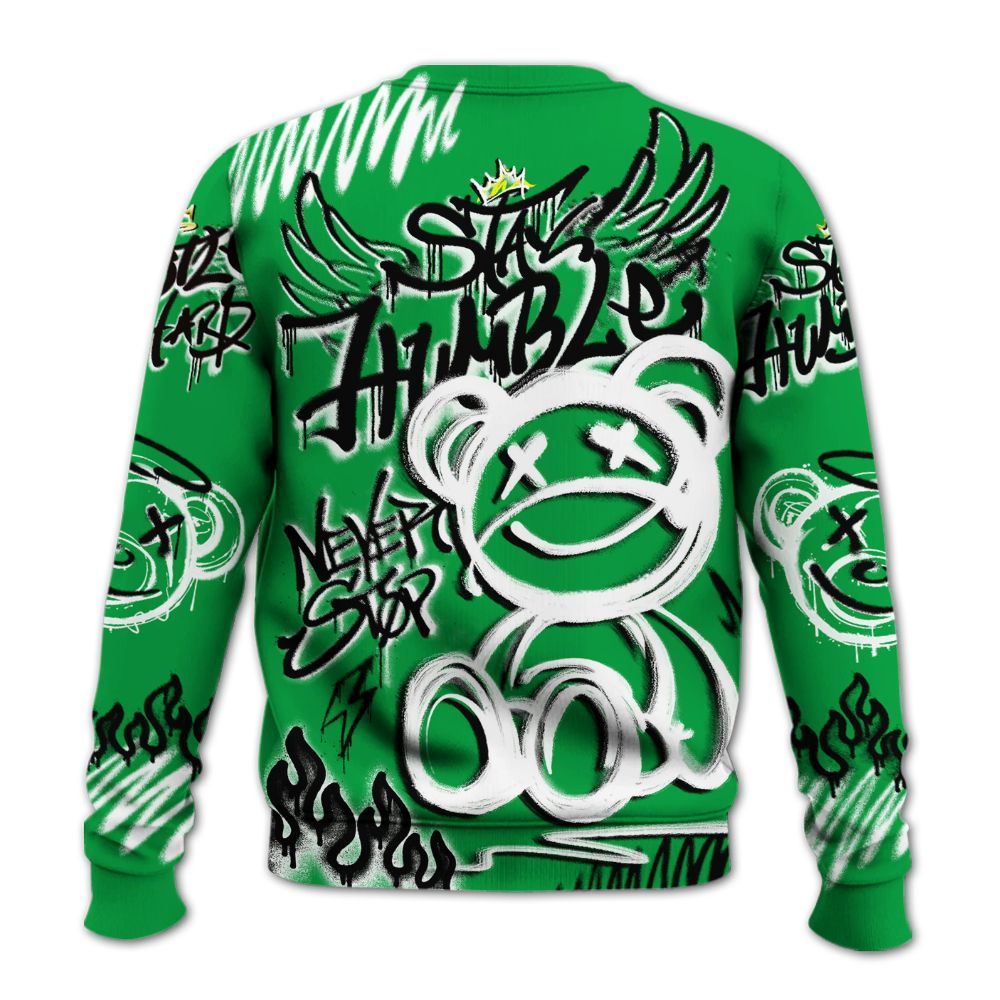 Sweatshirt To Match Low Lucky Green 1s - Humble Drip Streetwear Graffity All Over Print