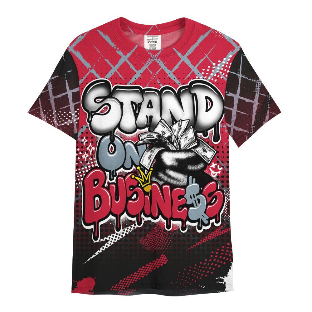 Shirt To Match Retro Infrared Salesman 6s - Halftone Stand Business Dripping All Over Print